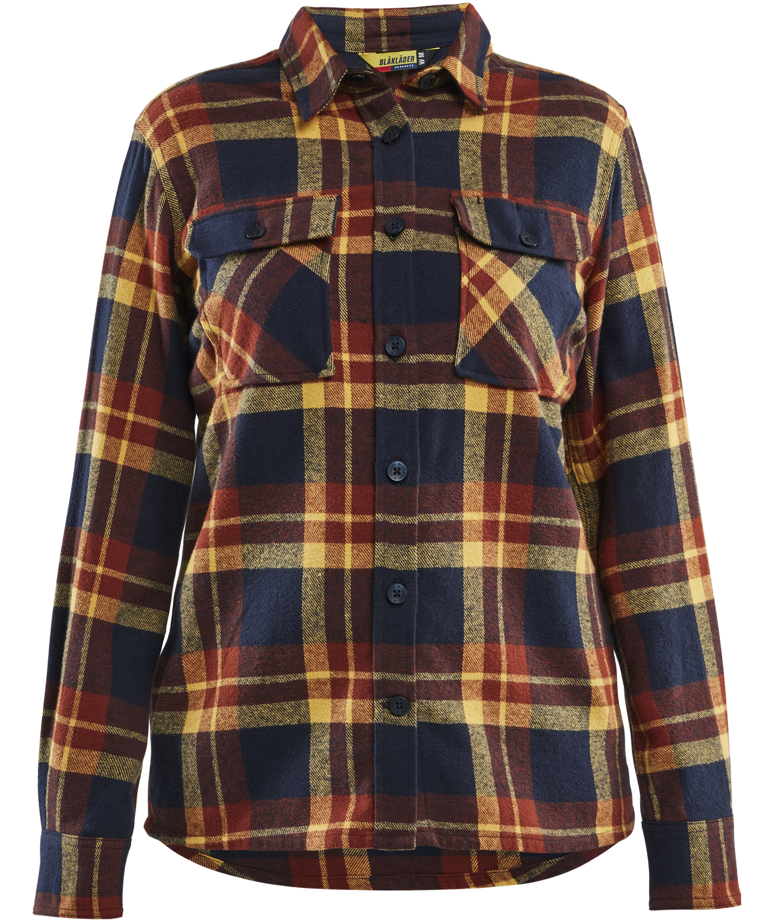 Bl&aring;kl&auml;der Striker flanellskjorta dam, Br&auml;nt r&ouml;d/M&ouml;rk marin, Br&auml;nt r&ouml;d/M&ouml;rk marin, swatch