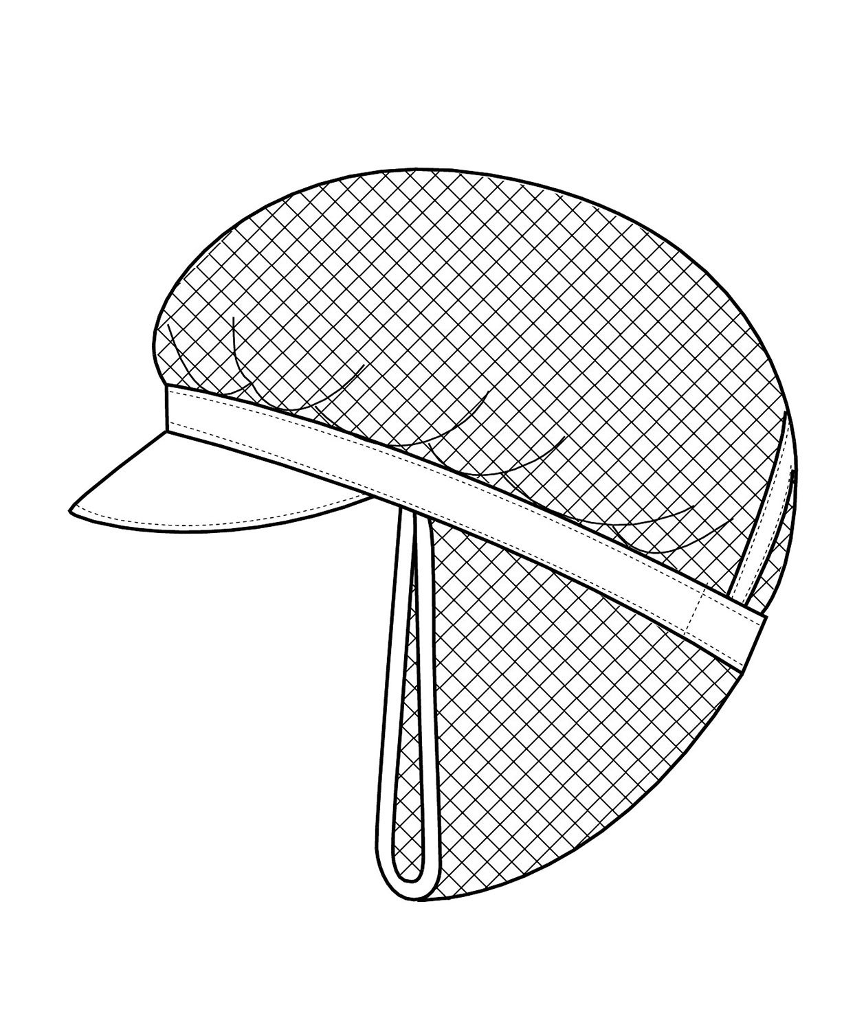 Kentaur HACCP cap with hair net, White, White, large image number 2