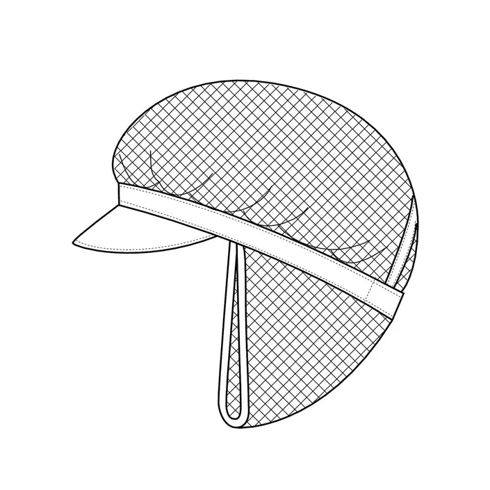 Kentaur HACCP cap with hair net, White, White, large image number 2