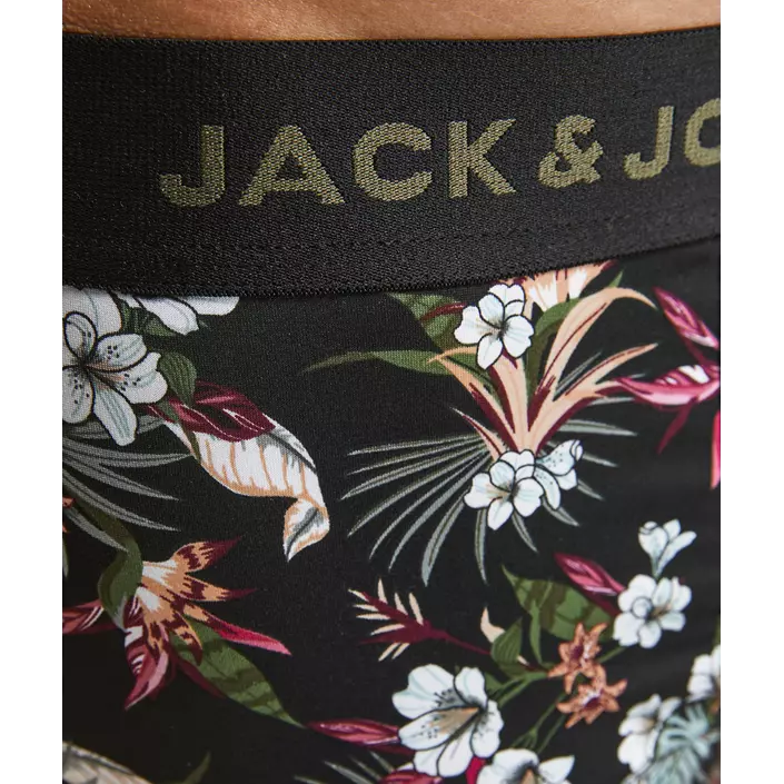 Jack & Jones JACFLOWER 3-pack boxershorts, Svart, large image number 3