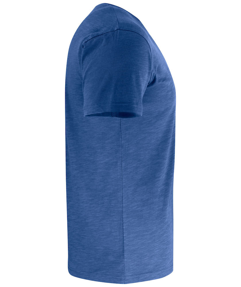 Clique Slub T-Shirt, Blau Melange, large image number 2