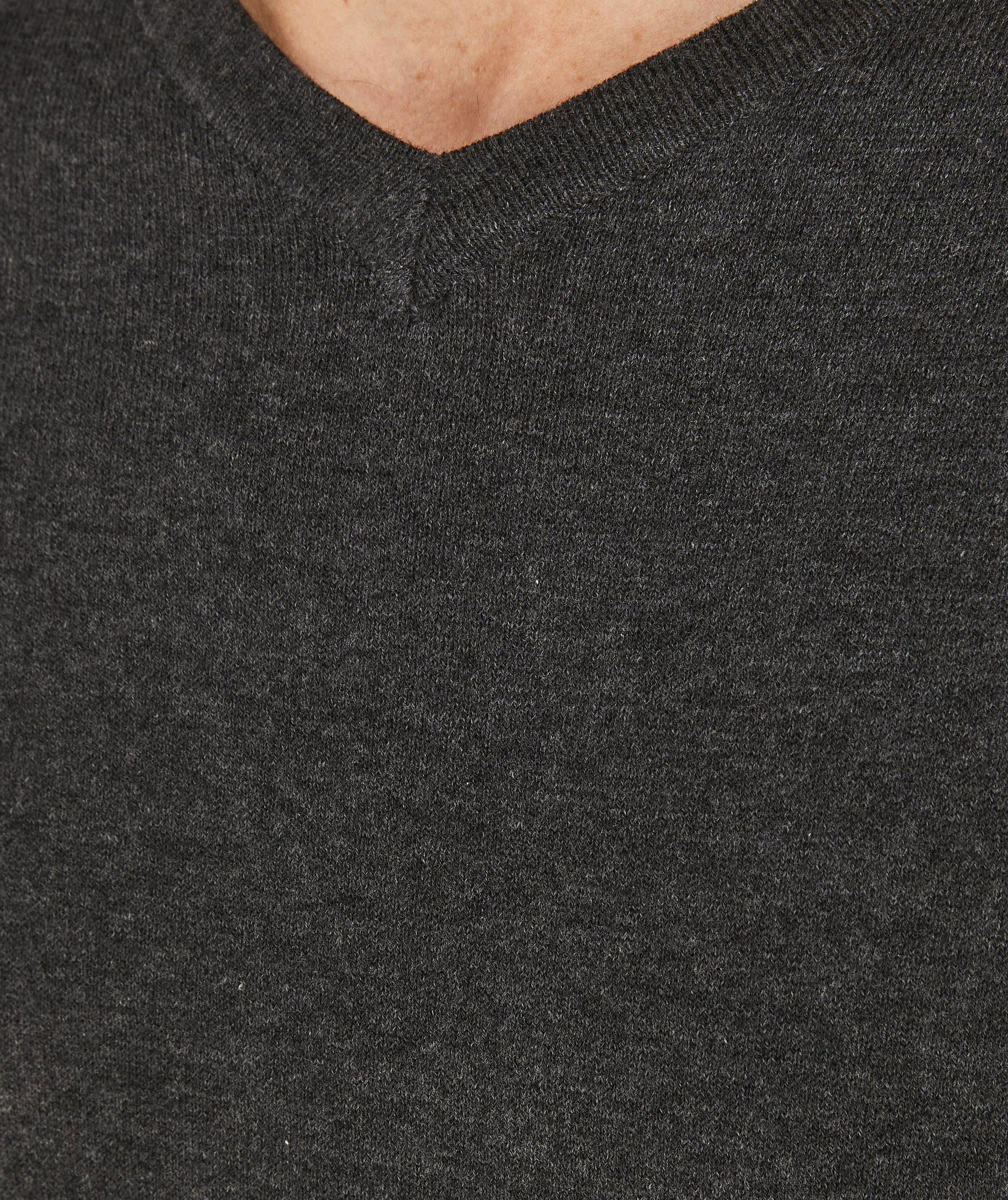 Jack & Jones JJEEMIL stickad tr&ouml;ja, Dark Grey Melange, large image number 4