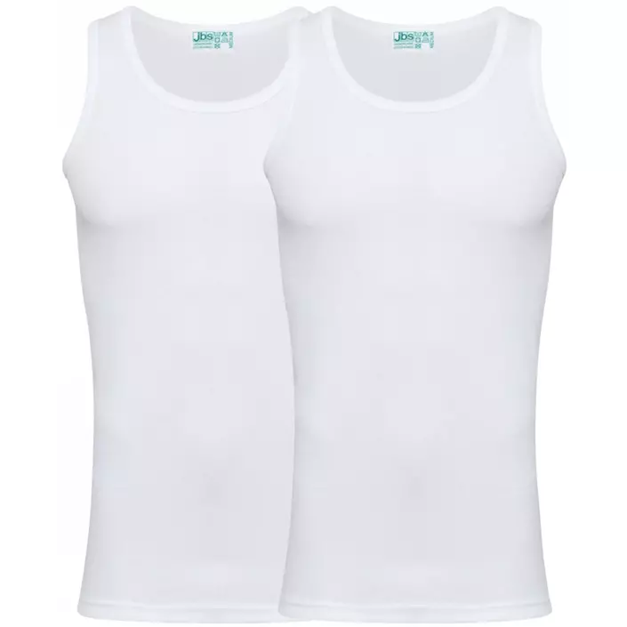 JBS 2-pack undertröja, Vit, large image number 0