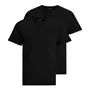 Jack & Jones JABASIC 2-pack short-sleeved underwear shirt, Black