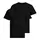 Jack & Jones JABASIC 2er Pack kurzärmlige Unterhemd, Schwarz, Schwarz, swatch