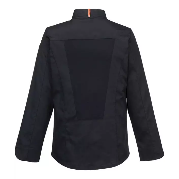 Portwest stretch Mesh Air chefs jacket, Black, large image number 1