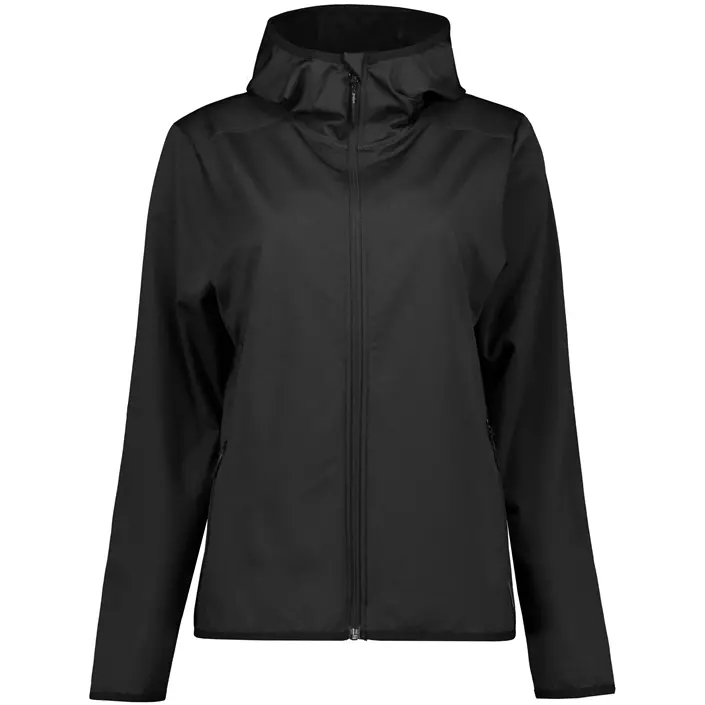 Westborn hoodie med dragkedja dam, Black, large image number 0