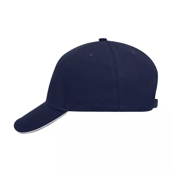 Myrtle Beach 5 Panel Sandwich Cap, Navy/white, Navy/white, large image number 0