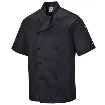Portwest C734 short-sleeved chefs jacket, Black