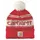 Carhartt Logo Beanie, Red Winther White, Red Winther White, swatch