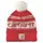 Carhartt Logo Beanie, Red Winther White, Red Winther White, swatch