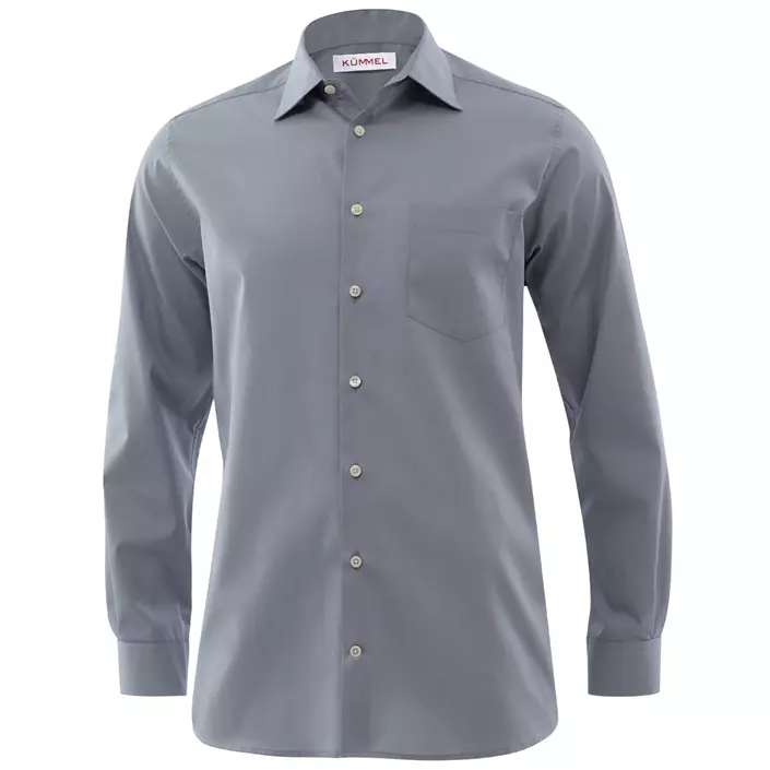 Kümmel Frankfurt Slim fit shirt with chest pocket and extra sleeve length, Grey, large image number 0