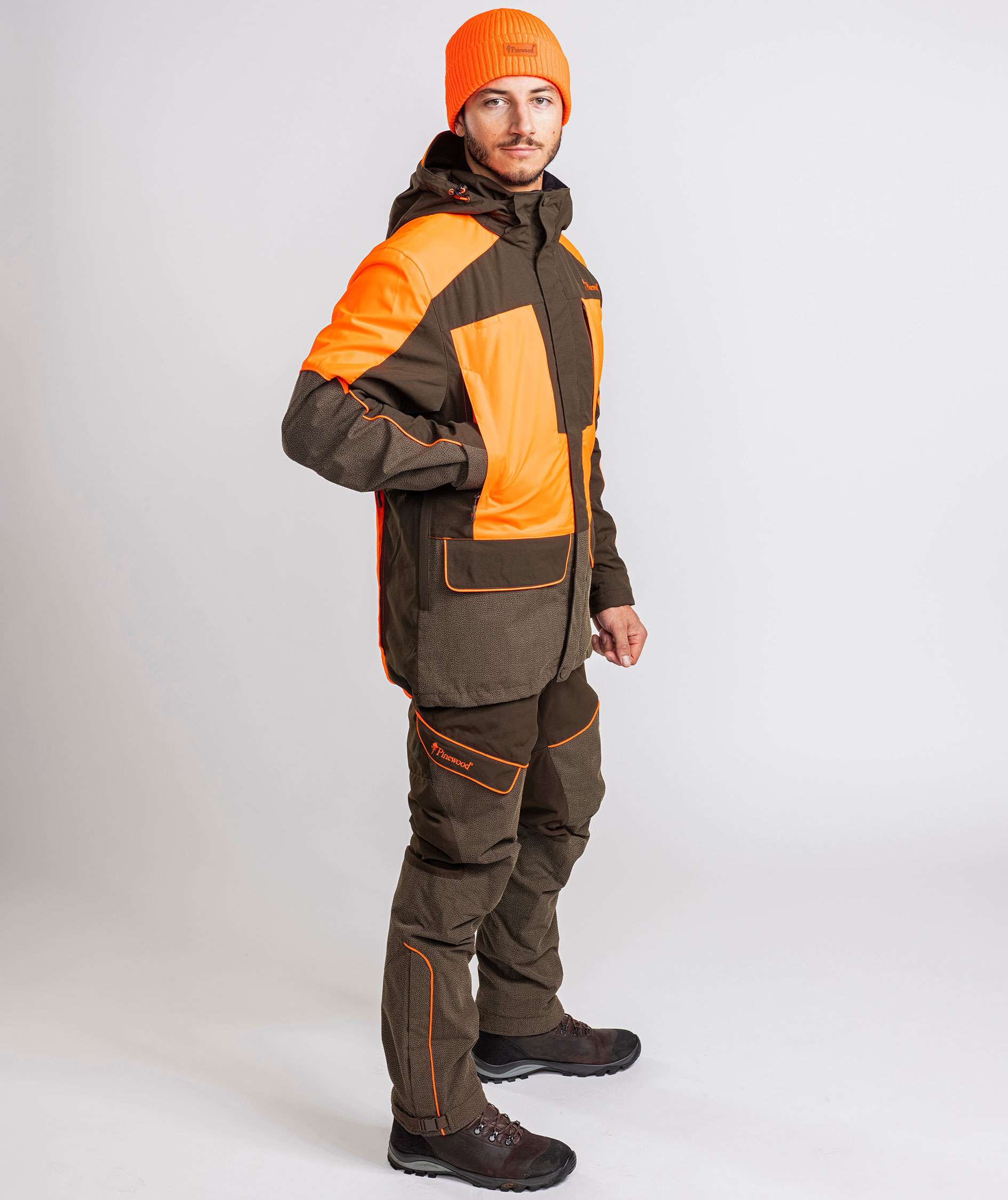 Pinewood Thorn Resistant jakke, Mosgr&oslash;n/Orange, large image number 3