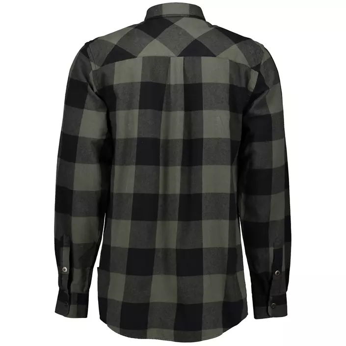 Westborn flannel shirt, Dusty Green/Black, large image number 3