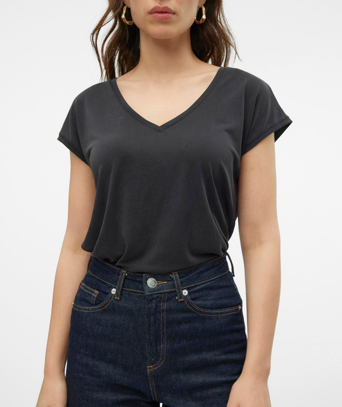 Vero Moda VMFILLI T-shirt dam, Black, large image number 3