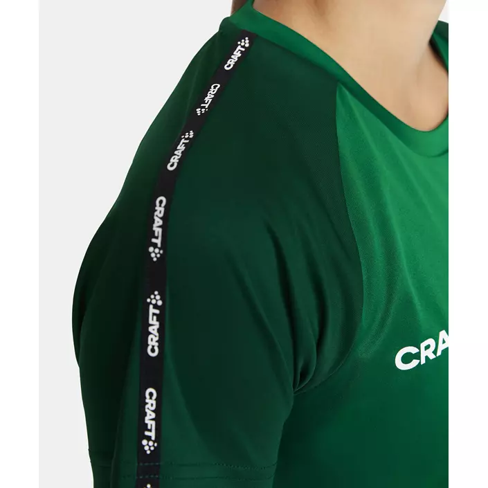 Craft Squad 2.0 Contrast Damen T-Shirt, Team Green-Ivy, large image number 3