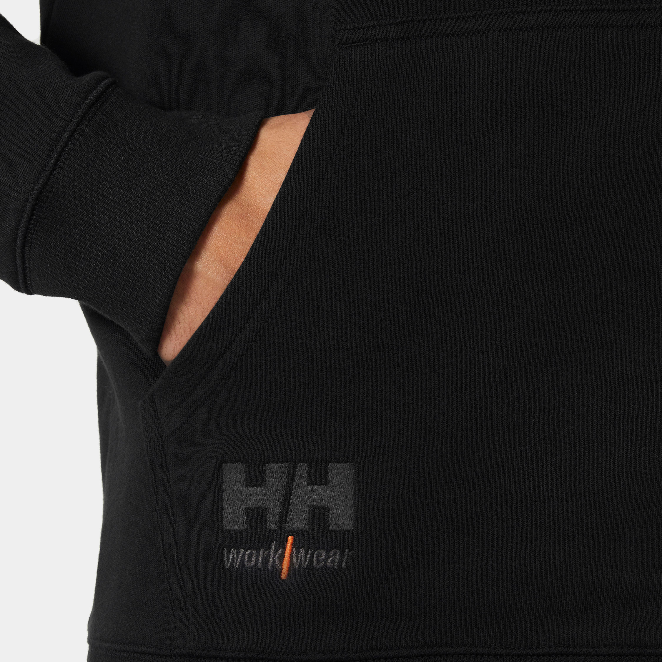 Helly Hansen Essential half zip h&aelig;ttetr&oslash;je, Black, large image number 5