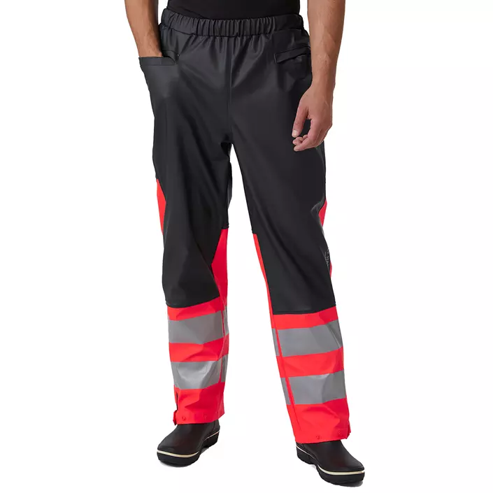 Helly Hansen Alna 2.0 rain trousers, Ebony/Hi-vis Red, large image number 1