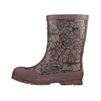 Viking Jolly Thermo Print rubber boots, Dusty Pink/Cream