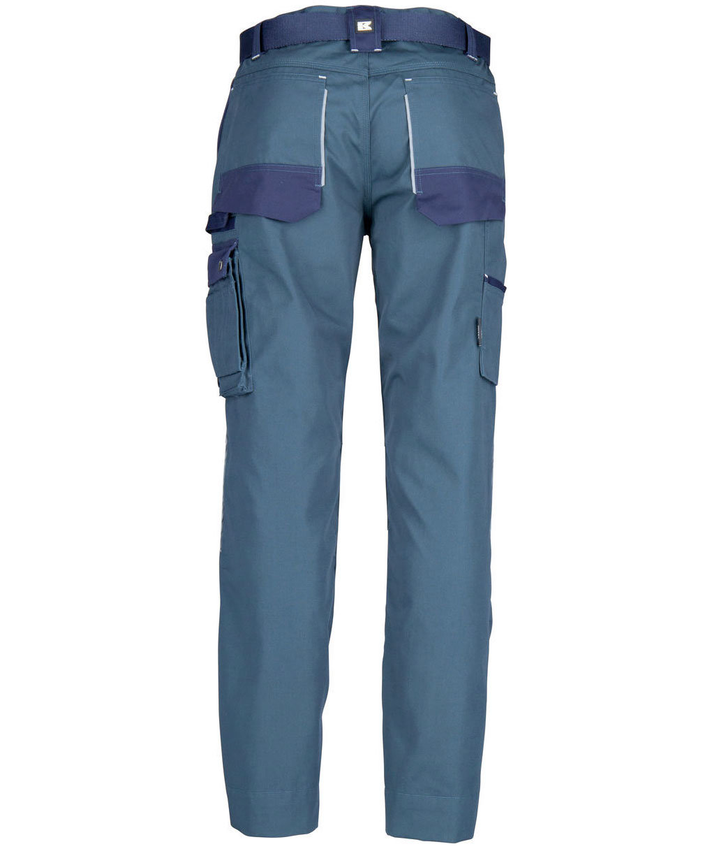 Kramp Original arbeidsbukse med belte, Gr&oslash;nn/Marine, large image number 2