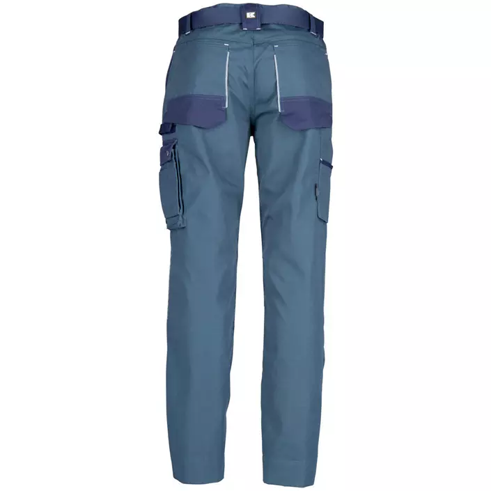 Kramp Original work trousers with belt, Green/Marine, large image number 2