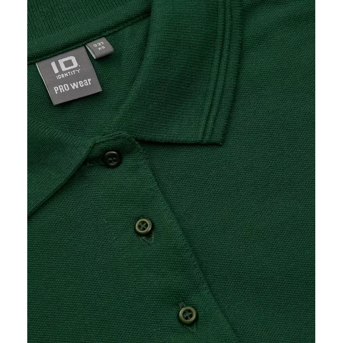 ID PRO Wear dame Polo T-skjorte, Flaskegrønn, large image number 3