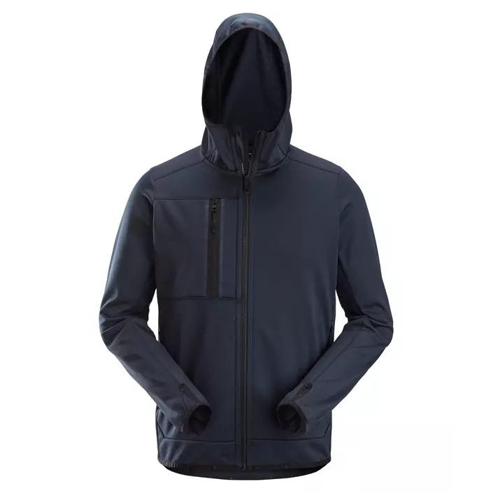 Snickers AllroundWork fleece hoodie 8058, Navy, large image number 0
