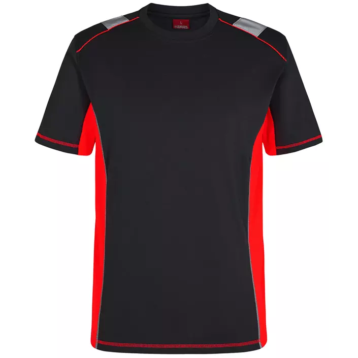 Engel Cargo T-shirt, Black/Red, large image number 0