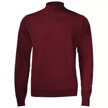 Belika Bologna knitted turtleneck sweater with merino wool, Burgundy