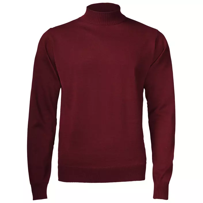 Belika Bologna knitted turtleneck sweater with merino wool, Burgundy, large image number 0