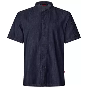 Segers 1097 kortärmad kockskjorta, Dark blue