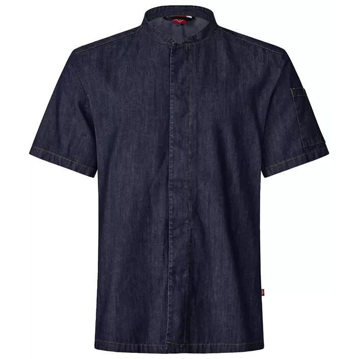 Segers 1097 kortärmad kockskjorta, Dark blue, large image number 0