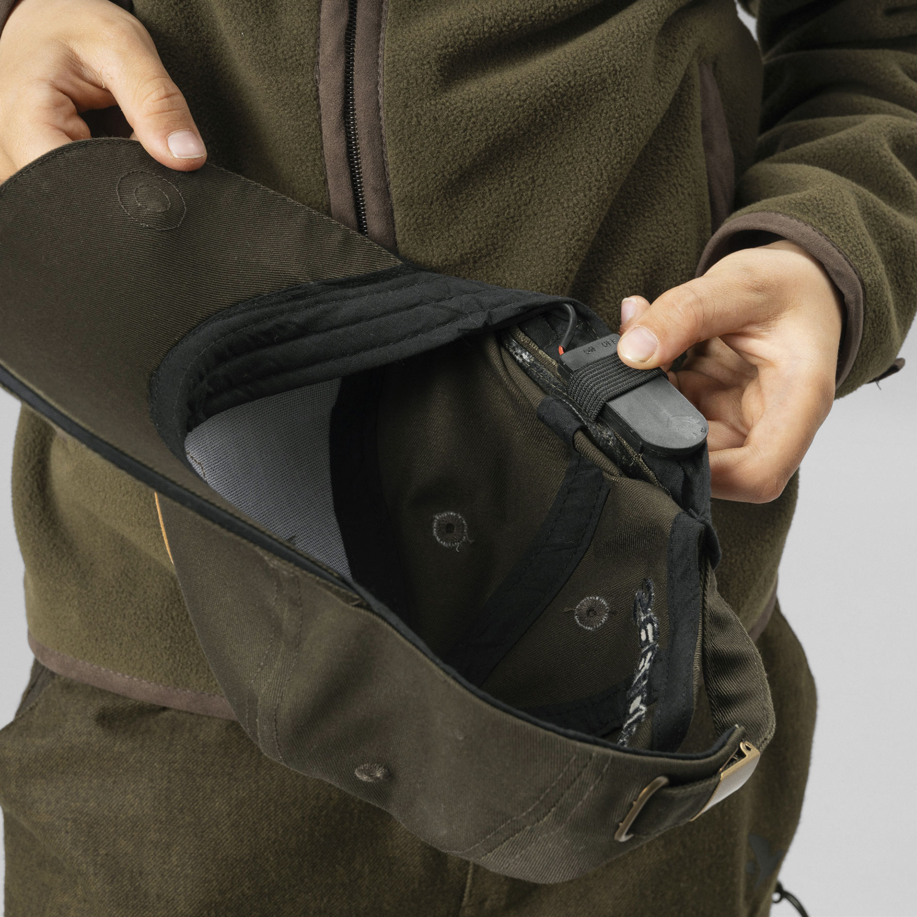 Seeland Skarn LED cap for kids, Pine green, Pine green, large image number 4