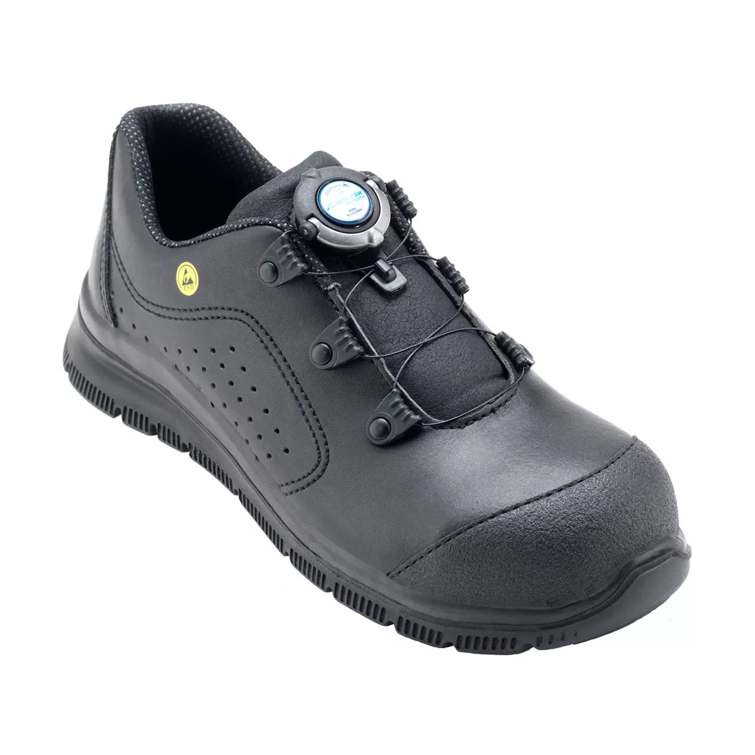 Køb Euro-Dan Dynamic sikkerhedssko S1, Sort hos Billig-arbejdstøj.dk