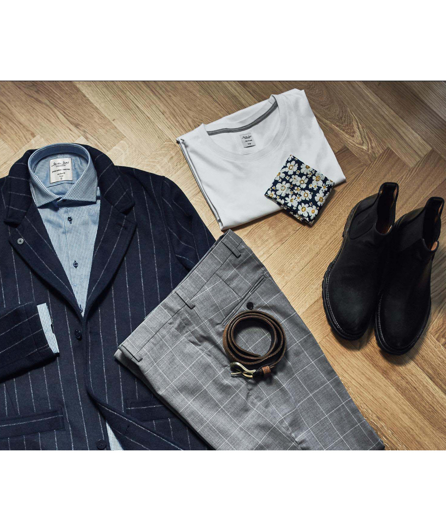 Seven Seas round neck T-shirt, White, large image number 4