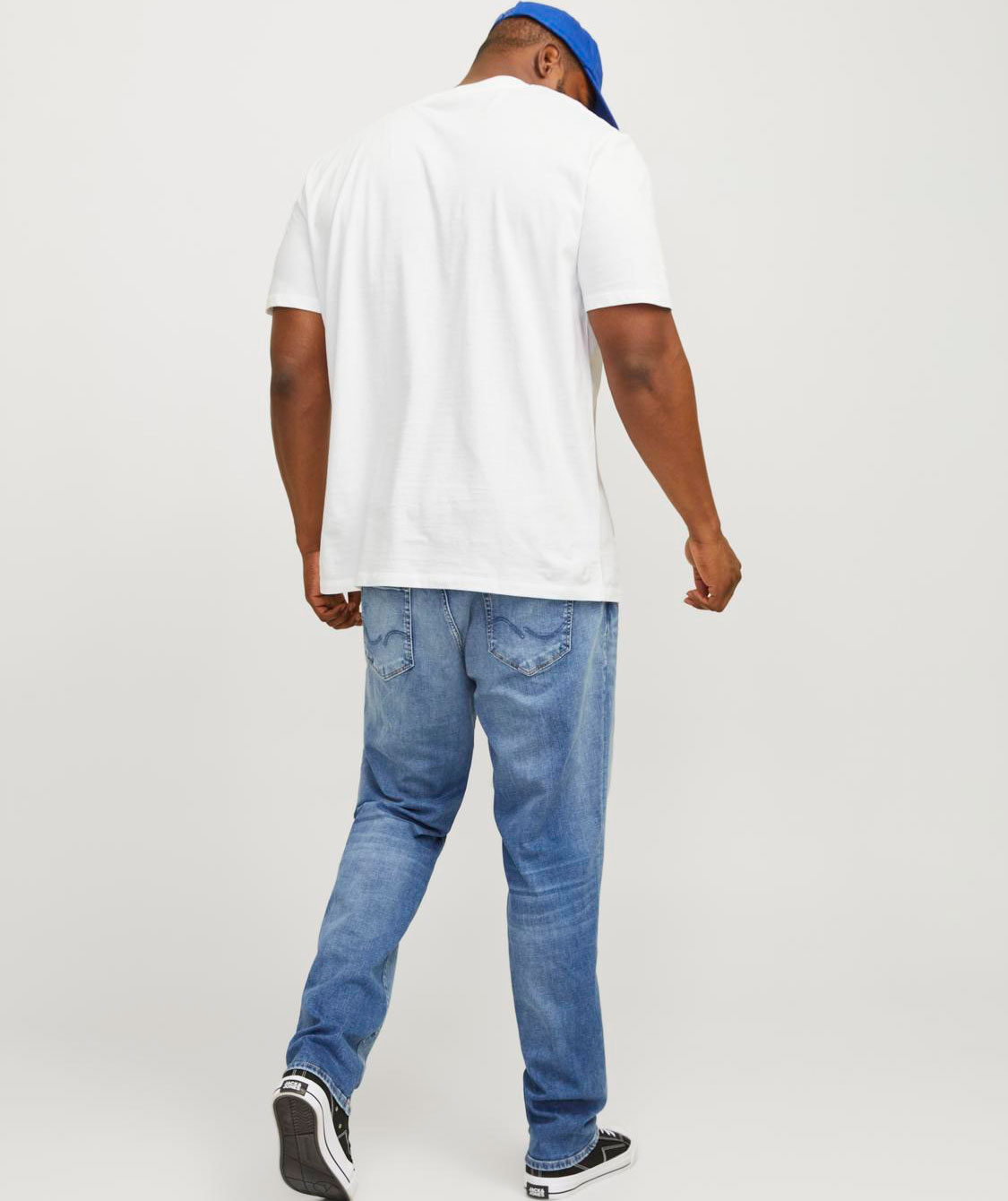 Jack & Jones Plus JJEBRADLEY T-shirt, White , large image number 2