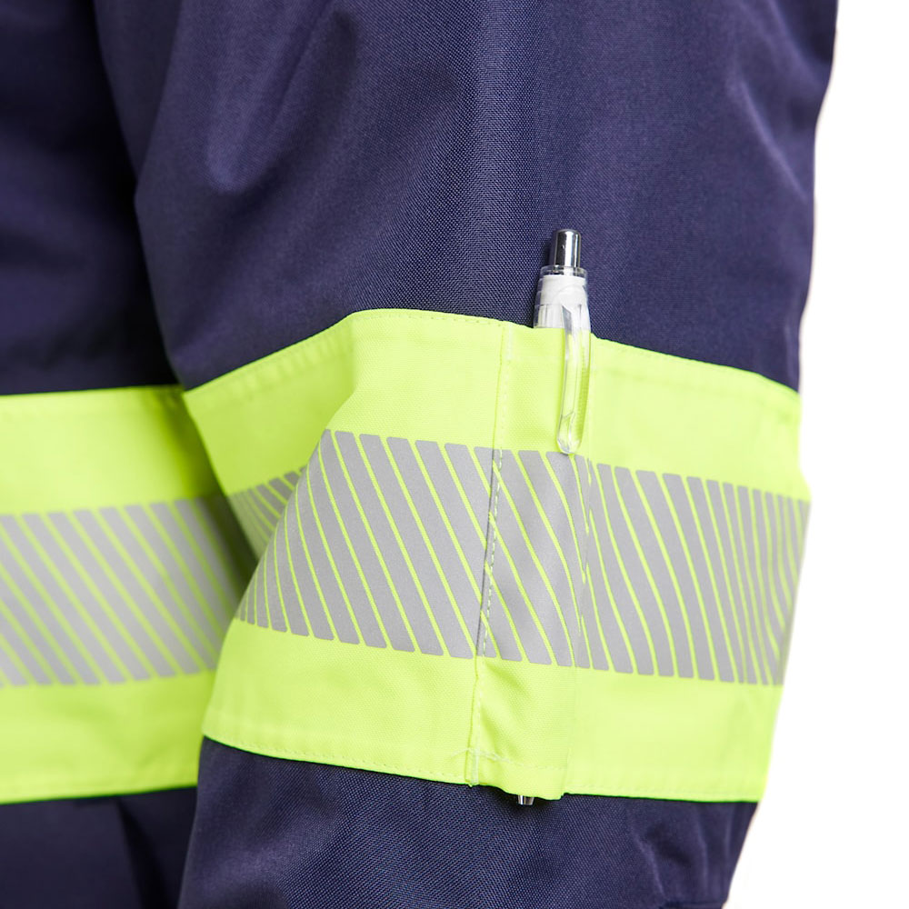 Bl&aring;kl&auml;der winter jacket, Marine/Hi-Vis yellow, large image number 8