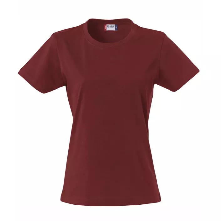 Clique Basic dame T-shirt, Burgundy, large image number 0