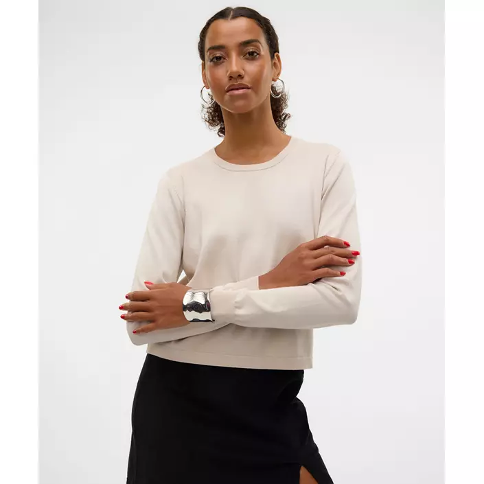 Vero Moda VMSILJE stickad tröja dam, Moonbeam, large image number 3