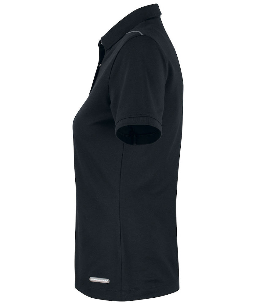 Cutter & Buck Advantage Performance dame polo T-shirt, Black, large image number 3