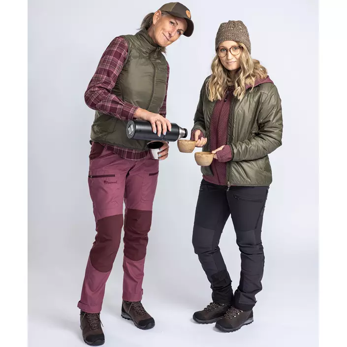 Pinewood Insulated dame midlayer med uld, Moss green, large image number 9