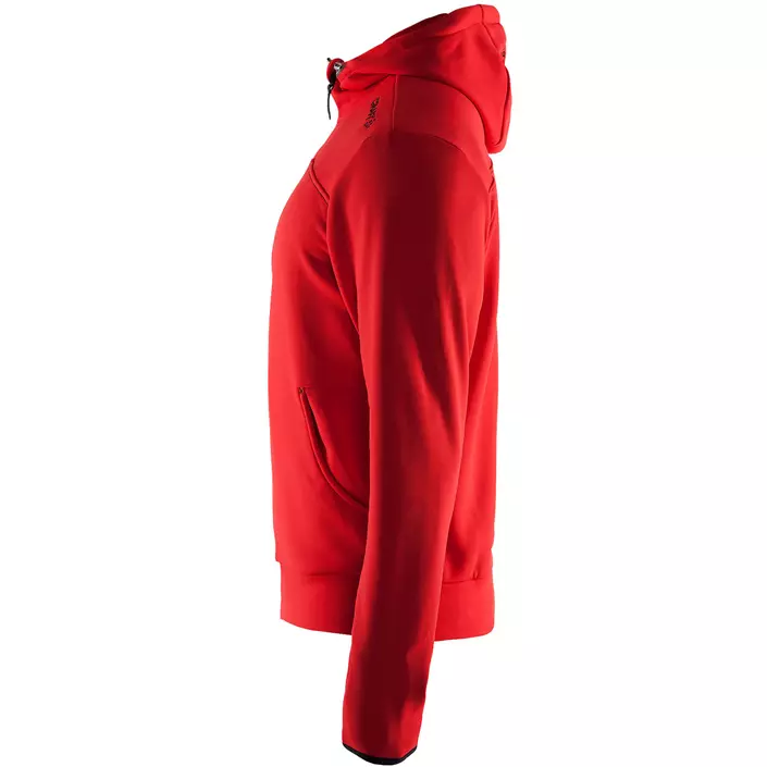 Craft Leisure hoodie med blixtlås, Bright red, large image number 2