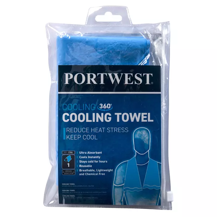 Portwest kølende håndklæde, Blå, Blå, large image number 1