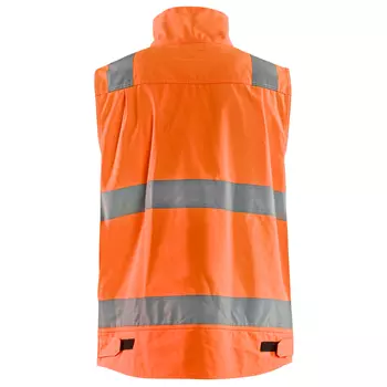 Blåkläder work vest, Hi-vis Orange/Marine