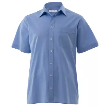 Kümmel Stanley fil-á-fil Classic fit short-sleeved shirt, Lightblue