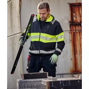 Fristads hættetrøje med lynlås 7532 GKC