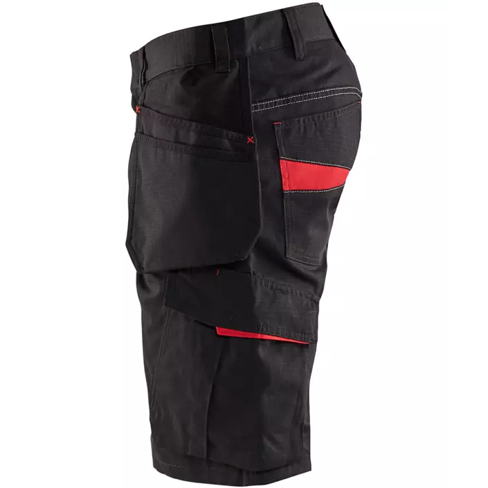 Blåkläder Unite craftsman shorts, Black/Red, large image number 3