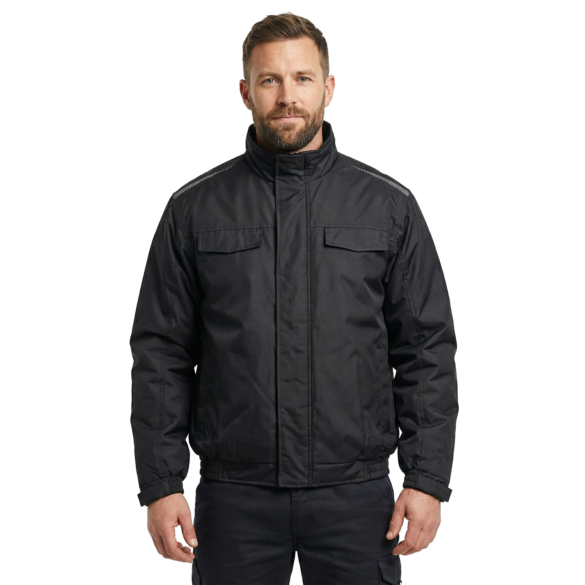 Westborn pilot jacket, Black, large image number 1