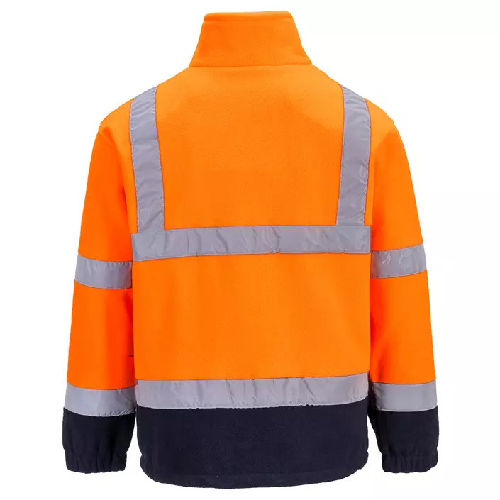 Portwest  fleece jacket, Hi-vis Orange/Marine, large image number 1