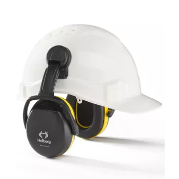 Hellberg Secure 2 hørselvern til hjelmmontering, Svart/Gul